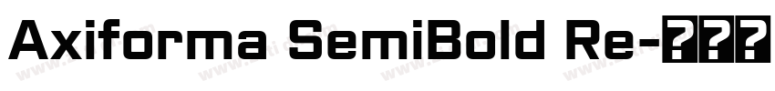 Axiforma SemiBold Re字体转换